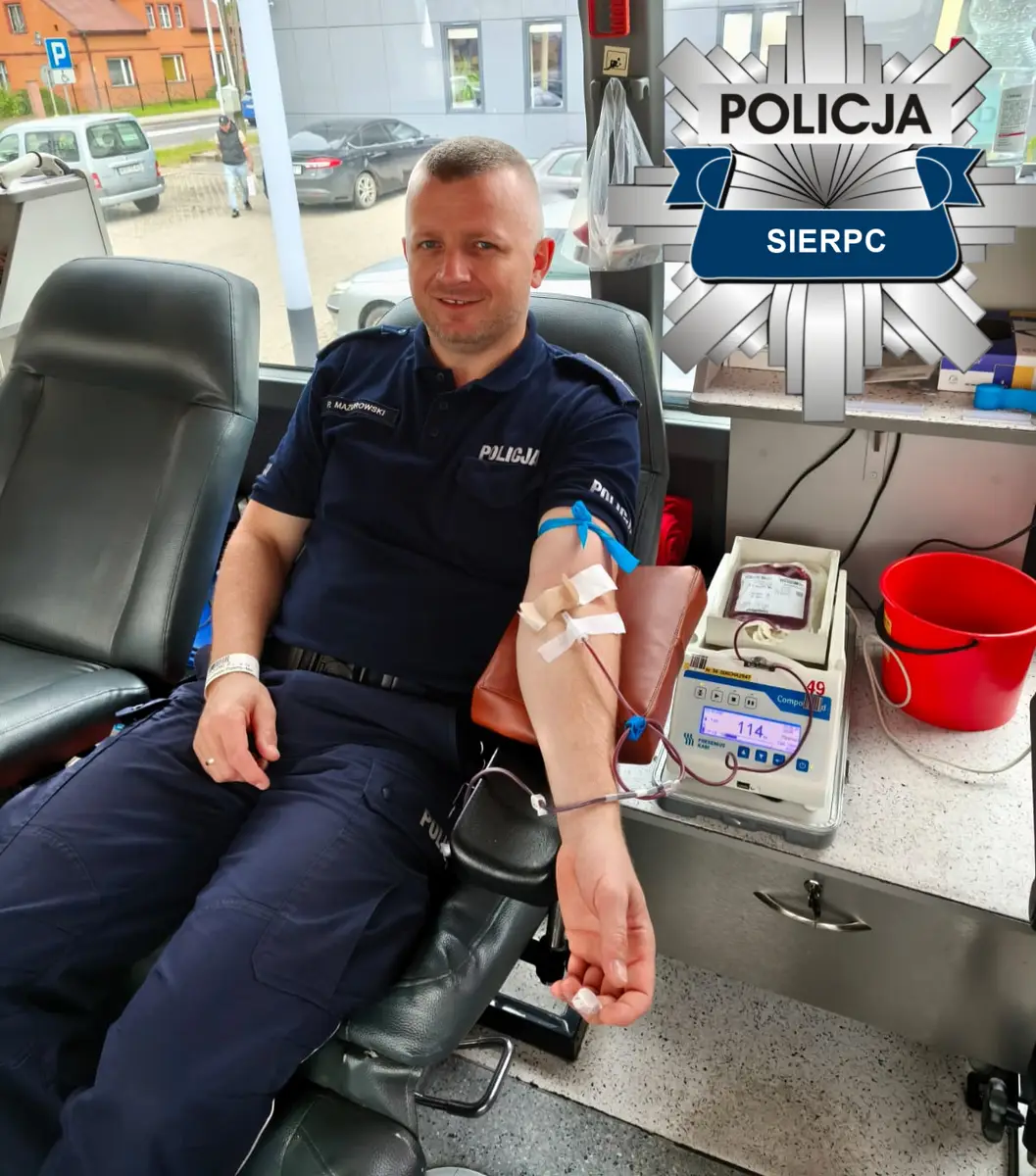 Policjanci z Sierpca oddali krew na rzecz potrzebujących