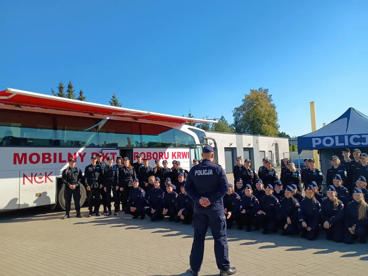 Dzień Otwarty w Komendzie Powiatowej Policji w Sierpcu z akcją krwiodawstwa
