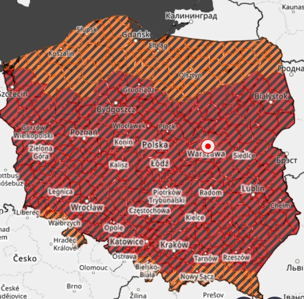 Ostrzeżenia meteorologiczne dotyczące burz