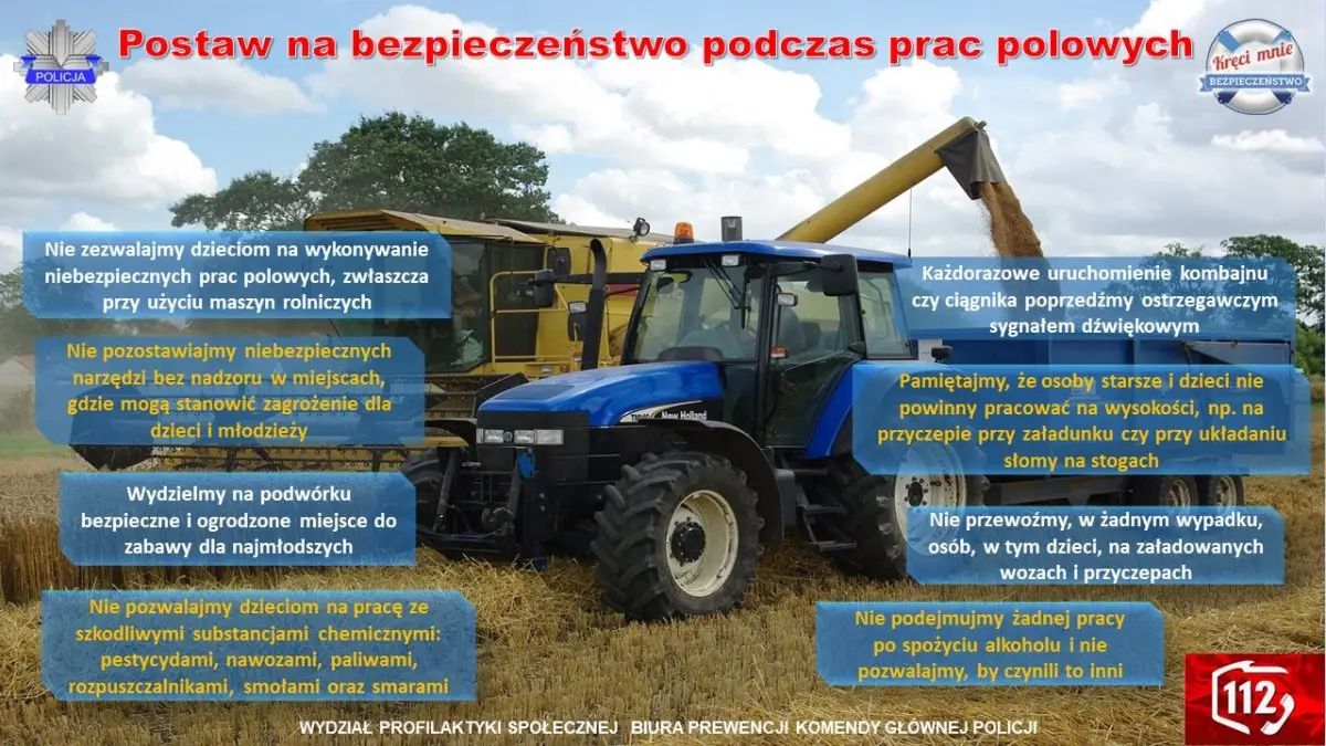 Zasady bezpieczeństwa podczas prac polowych